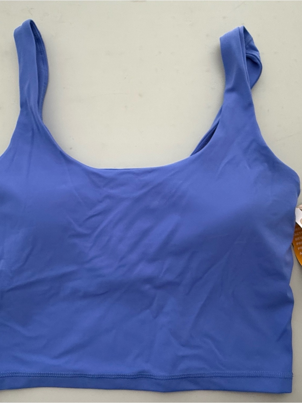 Avia Periwinkle Blue Scoop Crop Tank